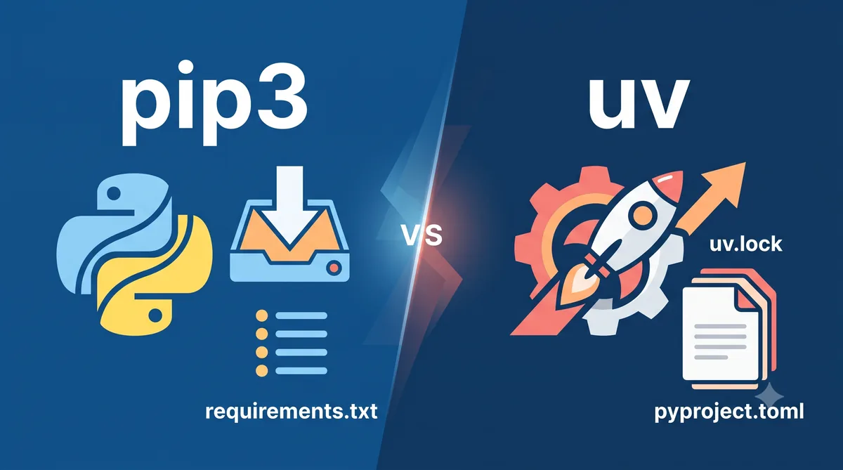pip3とuvは何が違う？Pythonのパッケージ管理を比較した