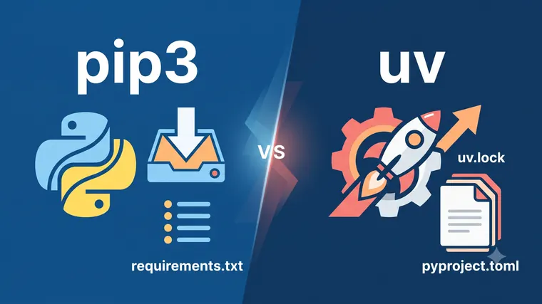 pip3とuvは何が違う？Pythonのパッケージ管理を比較した